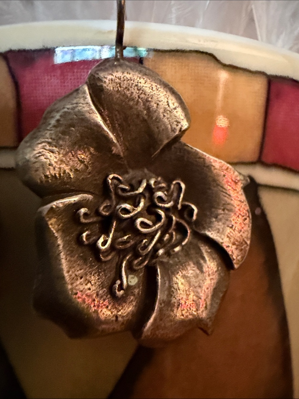 Peony earrings